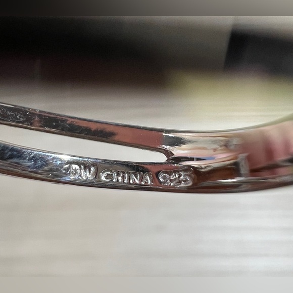 Designer Signed DW Sterling Silver Orange Jasper Zig Zag Lace Ring, Size 6, 5g - Picture 7 of 10